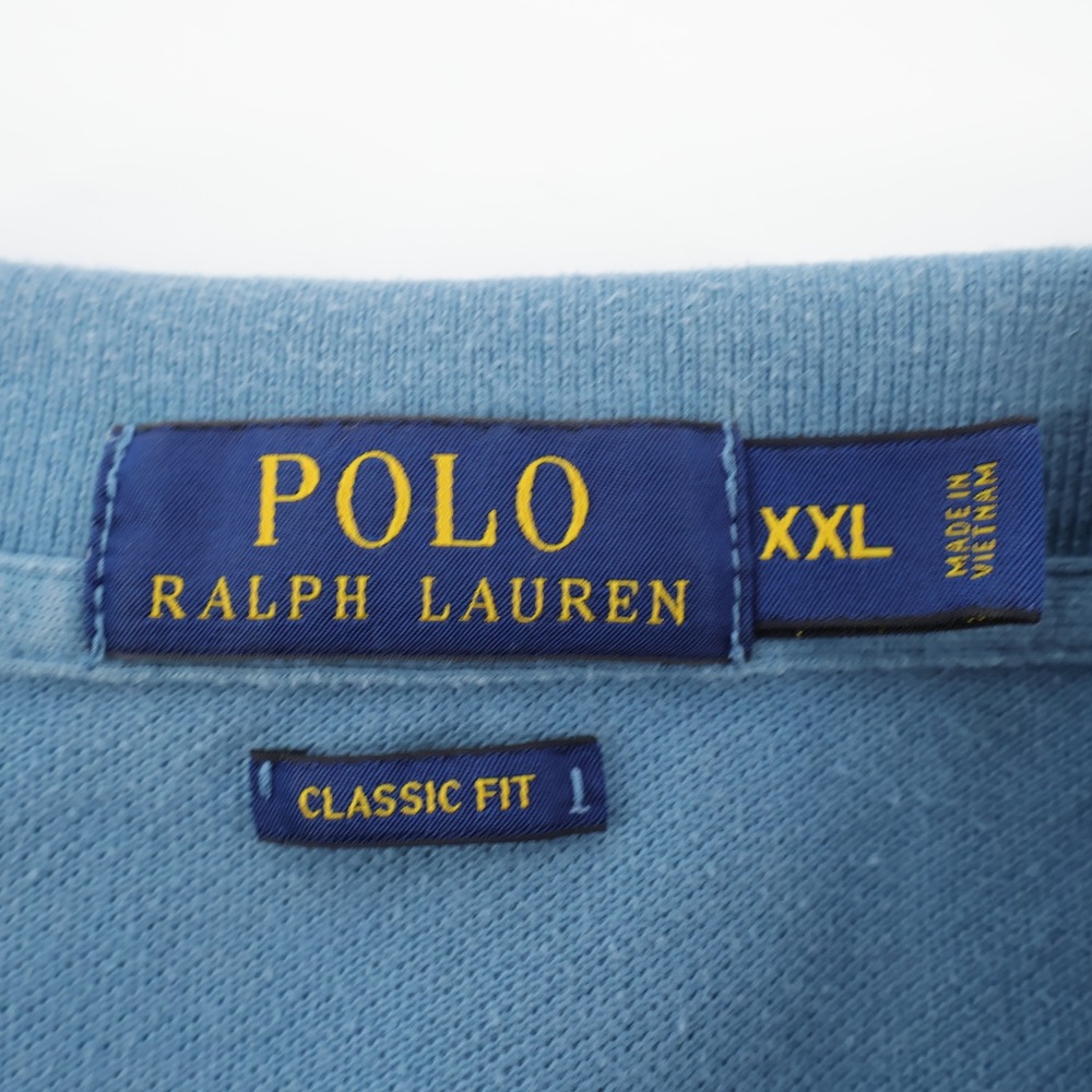 Polo Ralph Lauren Classic Fit Short Sleeve Polo Blue Mens XXL - Picture 5 of 9